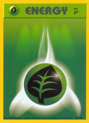 Grass Energy card from Base Set 2