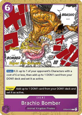 Brachio Bomber card from Super Pre-Release Starter Deck 4: Animal Kingdom Pirates