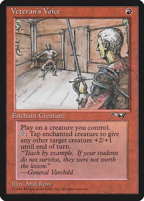 Veteran's Voice card from Alliances