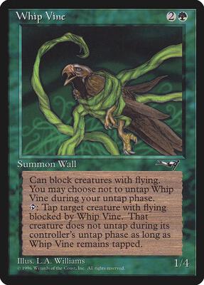 Whip Vine (Ensnared Bird) card from Alliances