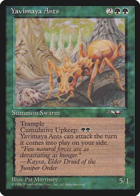 Yavimaya Ants card from Alliances