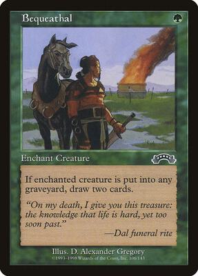 Bequeathal card from Exodus