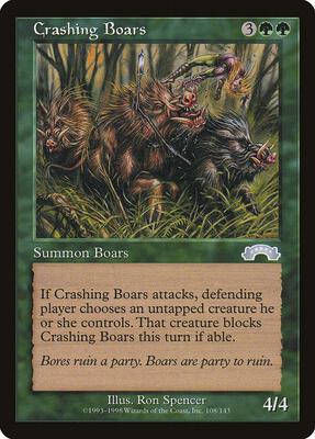Crashing Boars card from Exodus