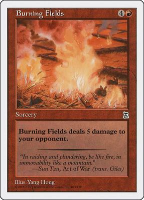 Burning Fields card from Portal Three Kingdoms