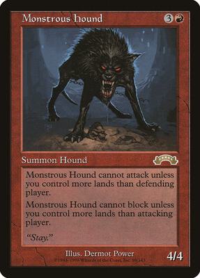 Monstrous Hound card from Exodus