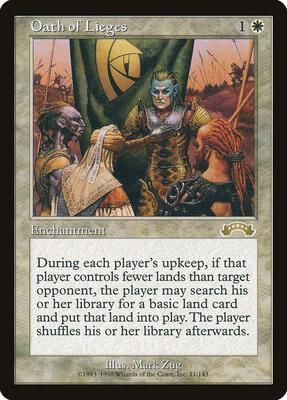 Oath of Lieges card from Exodus