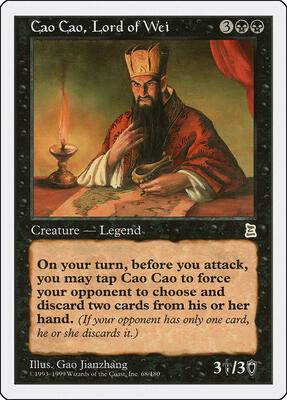 Cao Cao, Lord of Wei card from Portal Three Kingdoms