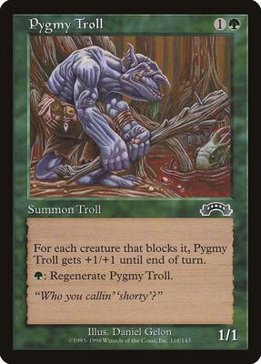 Pygmy Troll card from Exodus