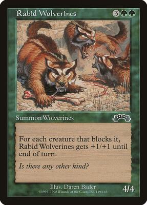Rabid Wolverines card from Exodus
