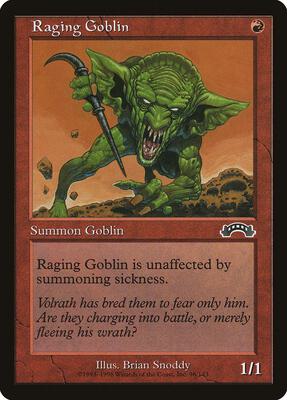 Raging Goblin card from Exodus