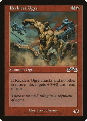Reckless Ogre card from Exodus