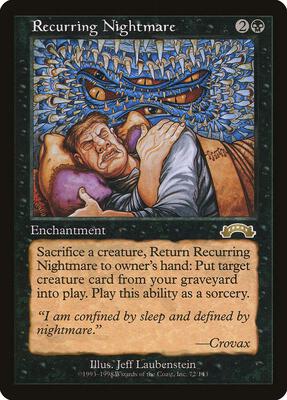 Recurring Nightmare card from Exodus