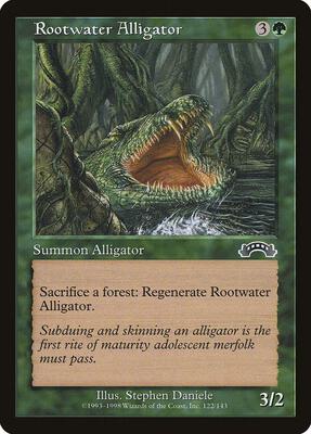Rootwater Alligator card from Exodus