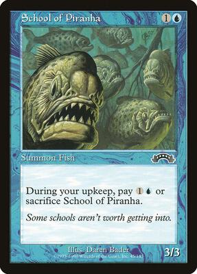 School of Piranha card from Exodus
