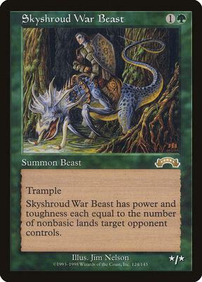 Skyshroud War Beast card from Exodus