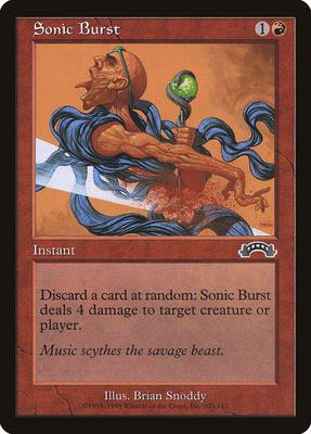 Sonic Burst card from Exodus