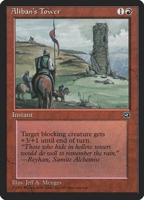 Aliban's Tower card from Homelands