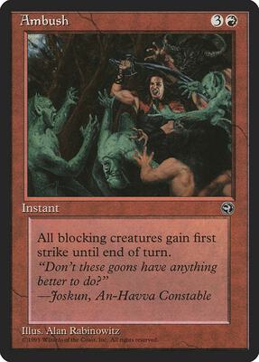 Ambush card from Homelands