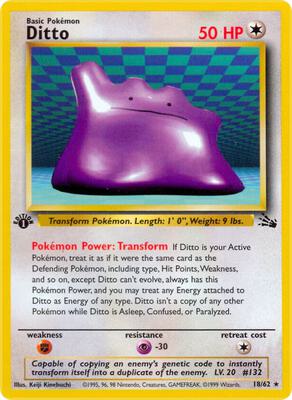 Ditto (18) card from Fossil
