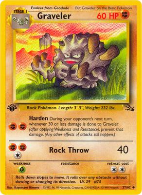 Graveler card from Fossil