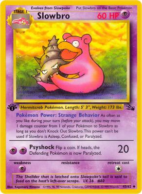 Slowbro card from Fossil