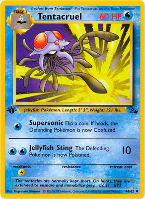 Tentacruel card from Fossil