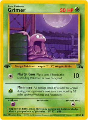 Grimer card from Fossil