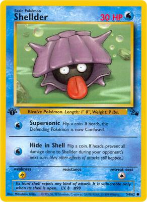 Shellder card from Fossil