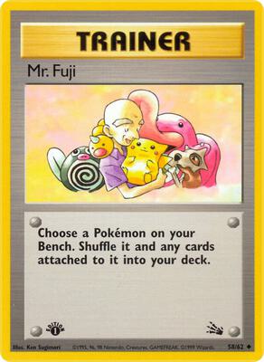 Mr. Fuji card from Fossil