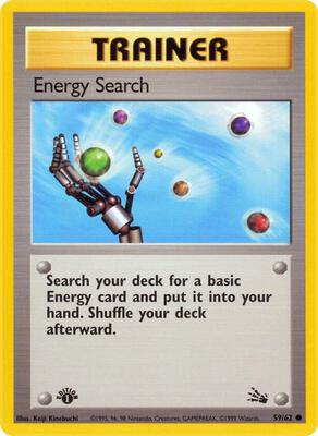 Energy Search card from Fossil