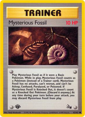Mysterious Fossil card from Fossil