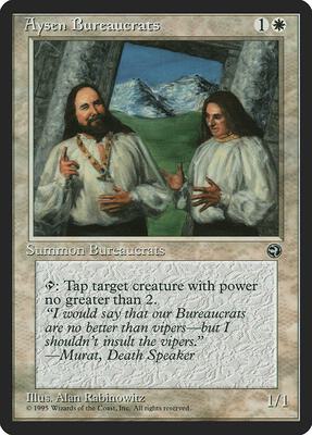Aysen Bureaucrats card from Homelands