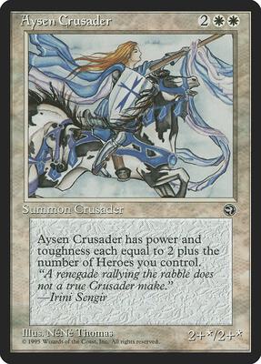 Aysen Crusader card from Homelands
