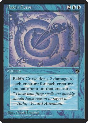 Baki's Curse card from Homelands