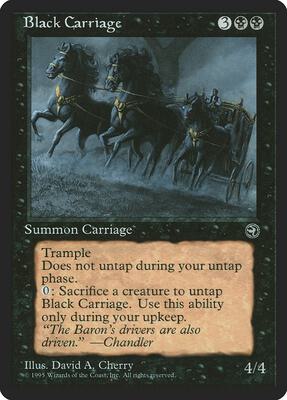 Black Carriage card from Homelands