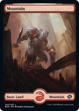 Mountain (284) - Full Art card from The Brothers' War