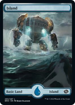 Island (280) - Full Art card from The Brothers' War