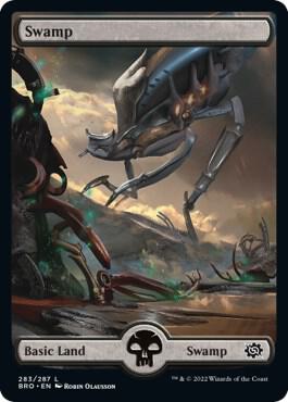 Swamp (283) - Full Art card from The Brothers' War