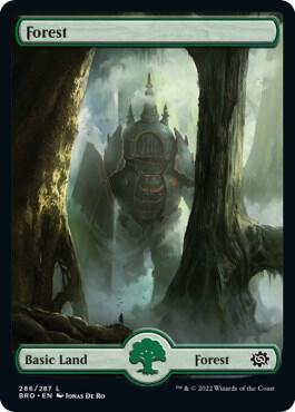 Forest (286) - Full Art card from The Brothers' War