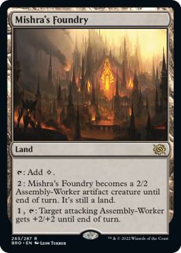 Mishra's Foundry card from The Brothers' War