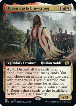 Queen Kayla bin-Kroog (Extended Art) card from The Brothers' War