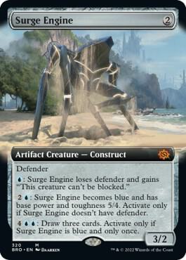 Surge Engine (Extended Art) card from The Brothers' War