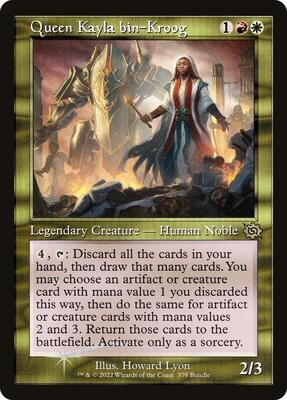 Queen Kayla bin-Kroog (Retro Frame) (BRO Bundle) card from Unique and Miscellaneous Promos