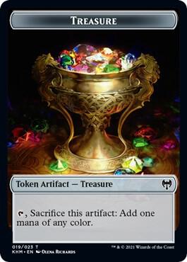 Treasure // Clue Double-Sided Token (Pioneer 2022) card from Unique and Miscellaneous Promos