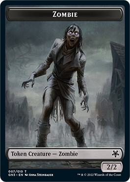 Zombie // Treasure Double-Sided Token card from Magic Game Night: Free-For-All