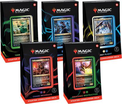 Starter Commander Deck - Set of 5 card from Starter Commander Decks