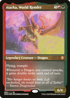 Atarka, World Render (Foil Etched) card from Starter Commander Decks