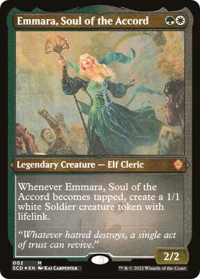 Emmara, Soul of the Accord (Foil Etched) card from Starter Commander Decks