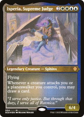 Isperia, Supreme Judge (Foil Etched) card from Starter Commander Decks