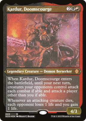 Kardur, Doomscourge (Foil Etched) card from Starter Commander Decks